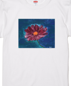 コスモスTシャツ　白